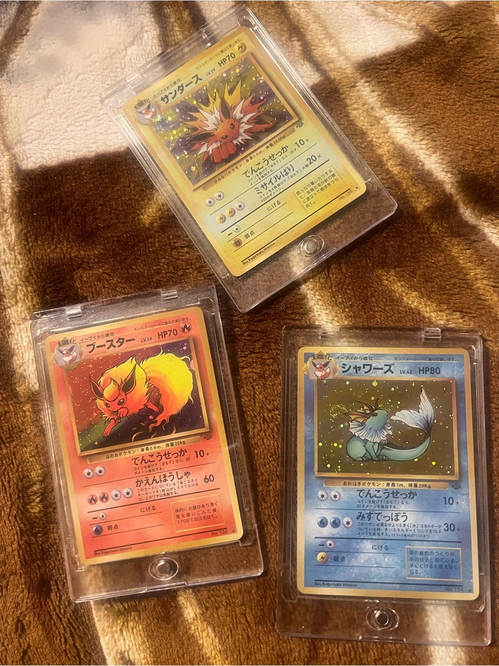 Pokemon Eeveelution Holographic Trio vintage bundle